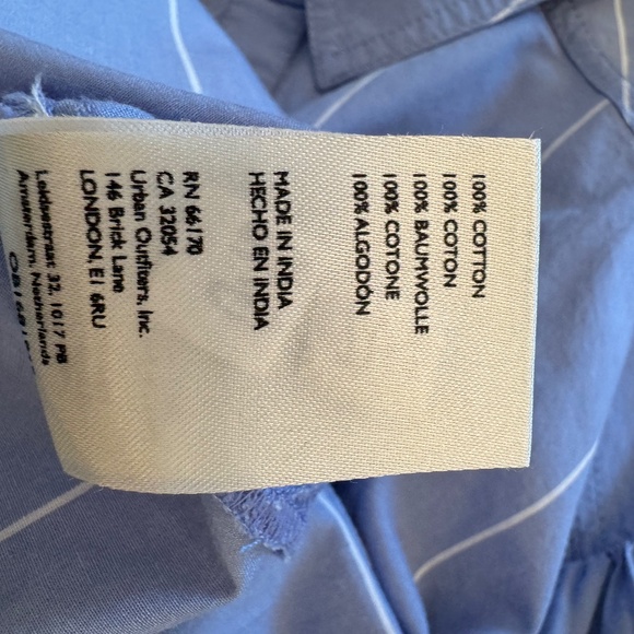 We The Free by Free People, Size M, Blue Pinstripe - Picture 11 of 11